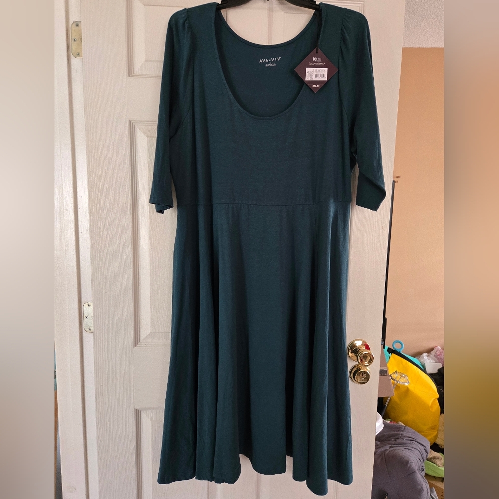 Ava & Viv dress - dark teal